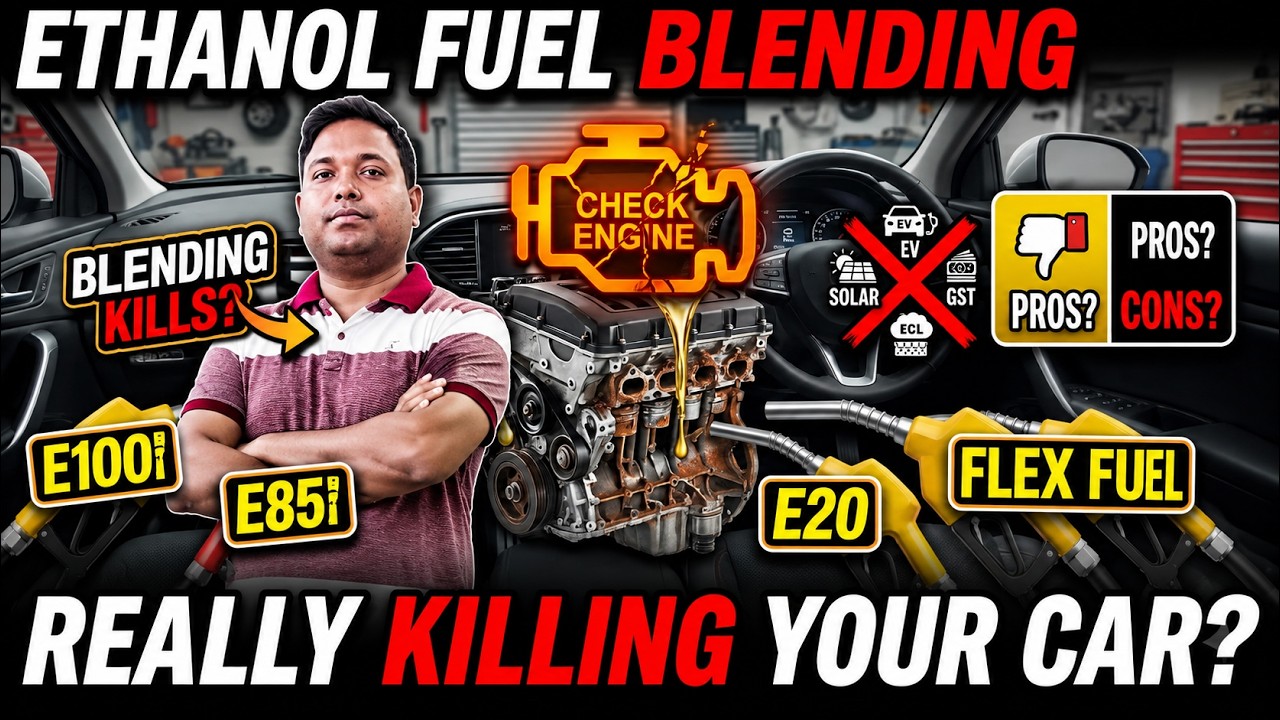 Ethanol fuel blending really killing you car  | E100 E85 E20 | Flex Fuel | EV | Solar | GST |