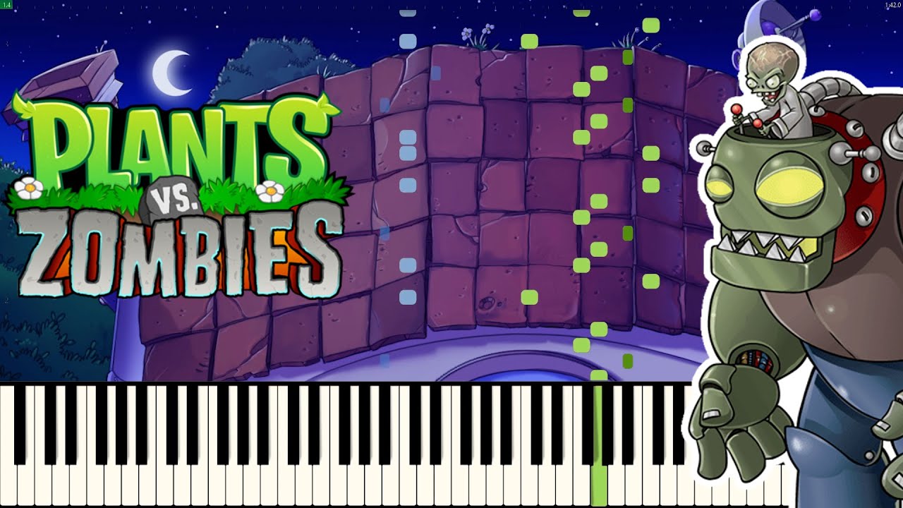 Braniac Maniac [Dr. Edgar Zomboss Theme] Plants vs. Zombies [PIANO COVER] - Synthesia Arr.