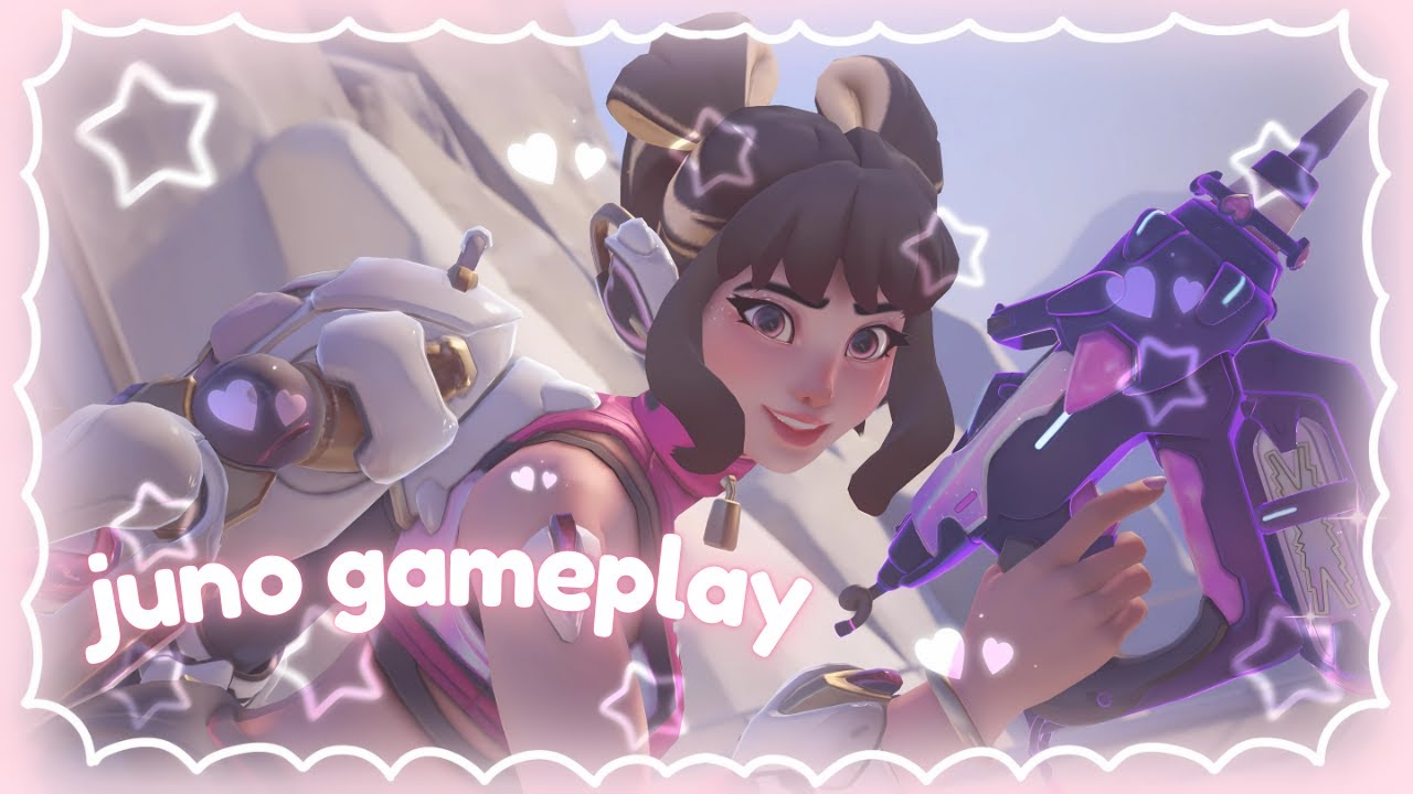 ˚₊‧꒰ა cute juno competitive gameplay ໒꒱‧₊˚ diamond ranked lobbies ♡ overwatch 2 ♡