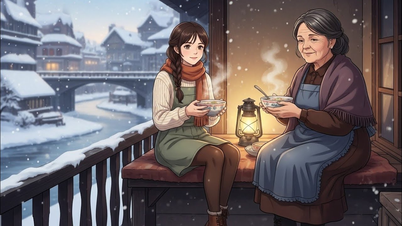 A Quiet Morning at the Old Water Mill--countryside story#asmr#animation#ghiblistudio 