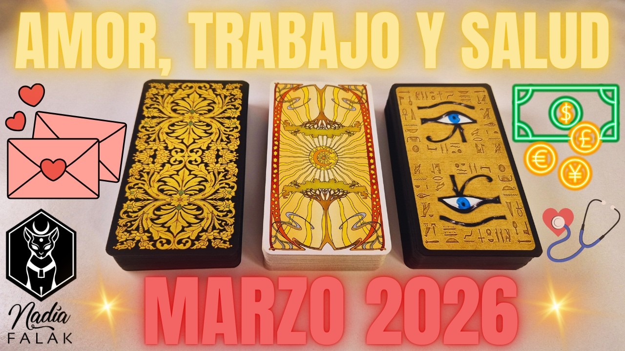 ¿CÓMO VIENE MARZO 2026? 🔮 Amor, Trabajo y Salud ✨ Tarot Interactivo 💜 Nadia Falak