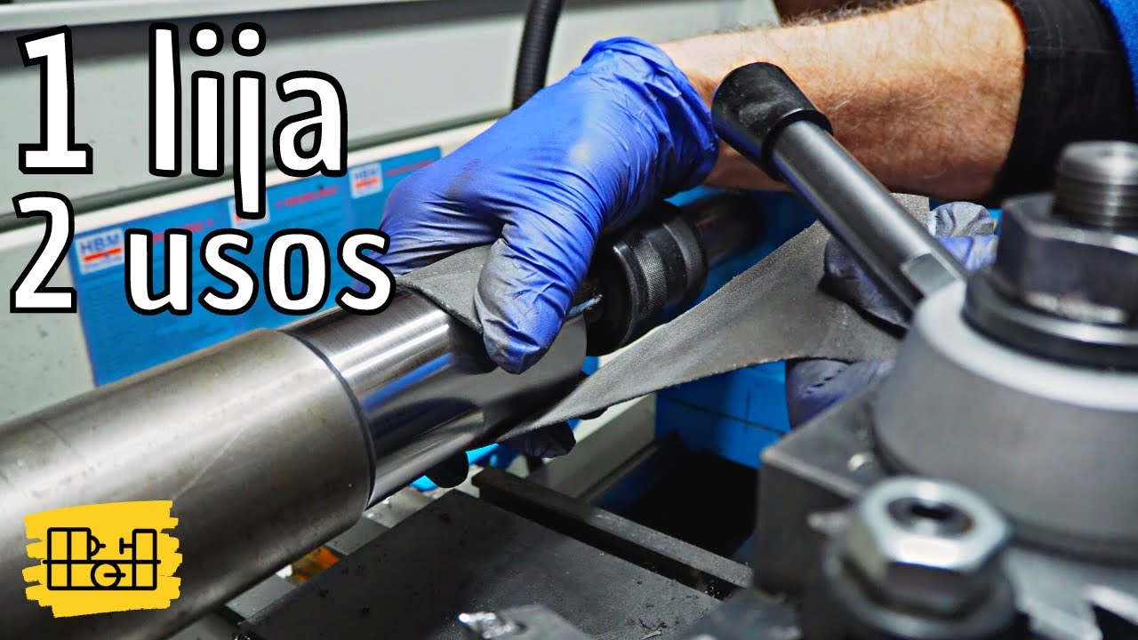 Tipos de LIJADO en el TORNO #torno #lijas #metal