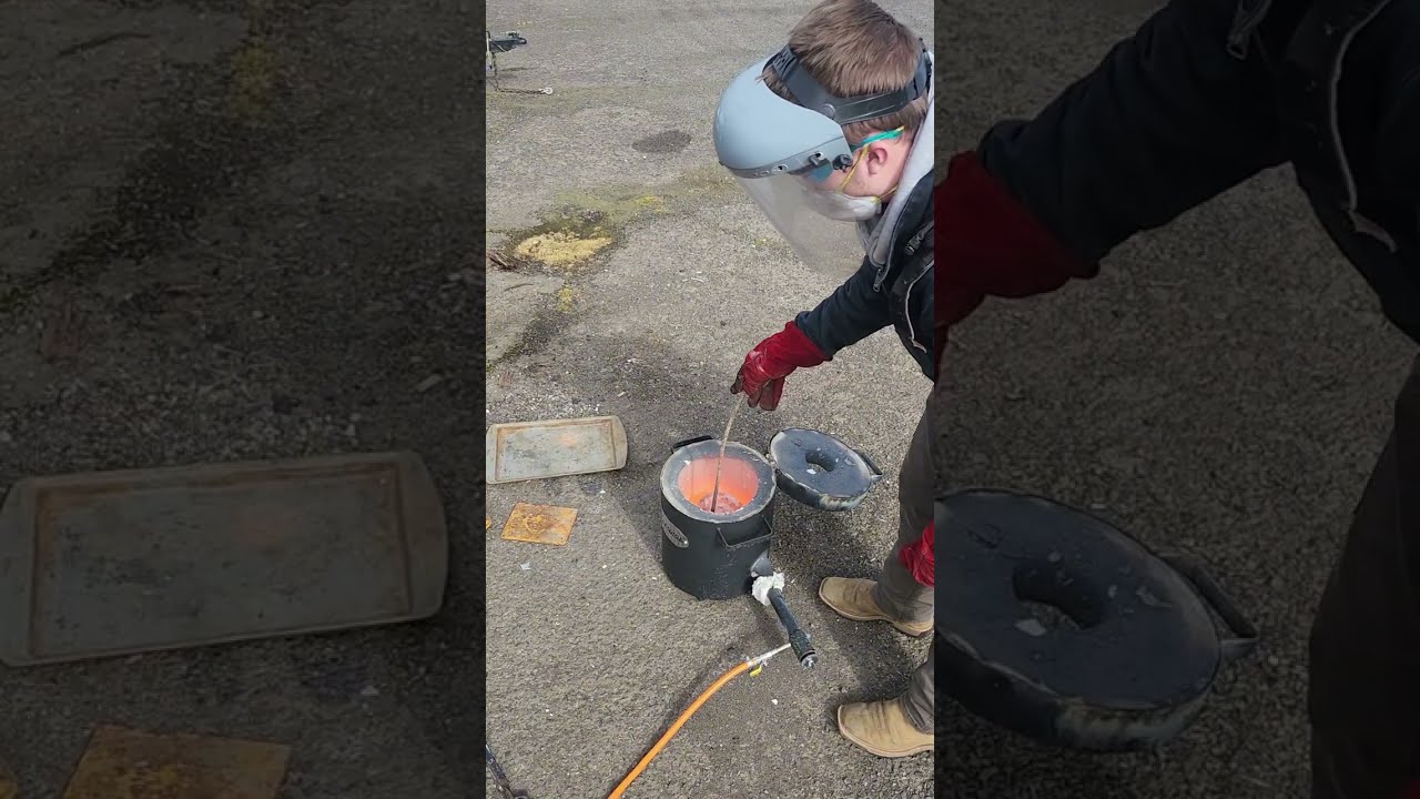 Melting and casting Aluminum, Nordic Gold, Copper and Glass
