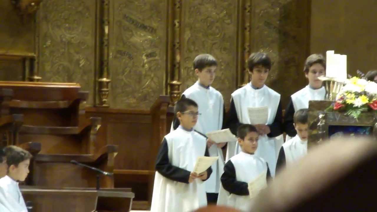 Knabenchor in der Basilika von Montserrat