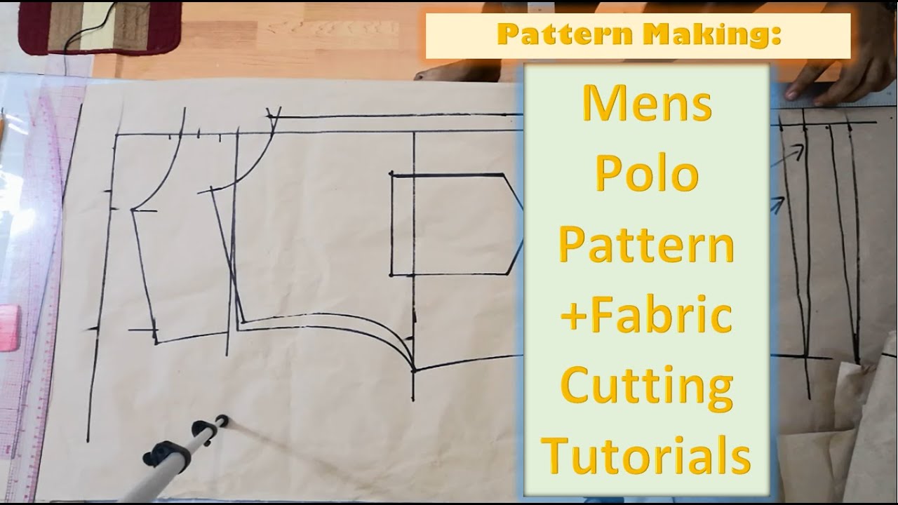 Polo pattern making + Fabric Cutting | Paggawa ng pattern ng Polo