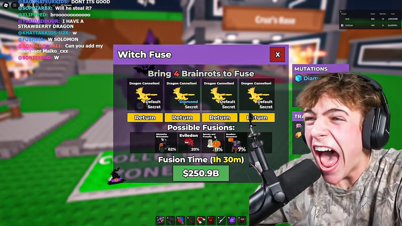 putting 4 DRAGONS in the WITCH FUSE 💀
