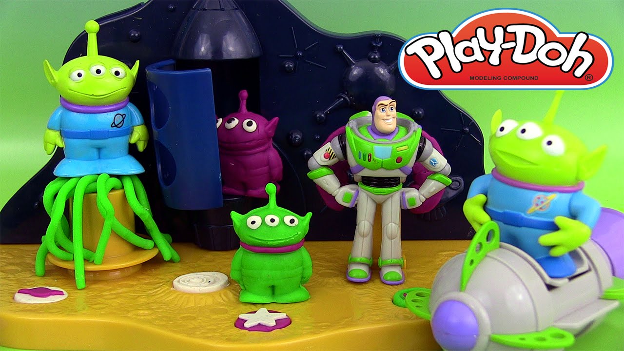 P&acirc;te &agrave; modeler Buzz l'&eacute;clair Play Doh Buzz Lightyear Space Ranger Spin Playset Toy Story