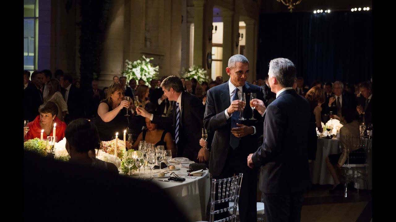 President Obama and President Macri of Argentina Exchange Toasts