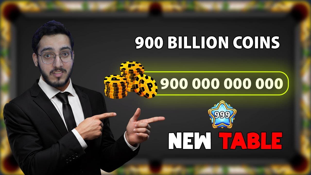 COINS 900 000 000 000 MONEDAS 999 LEVEL EN 8 BALL POOL 😱‼️