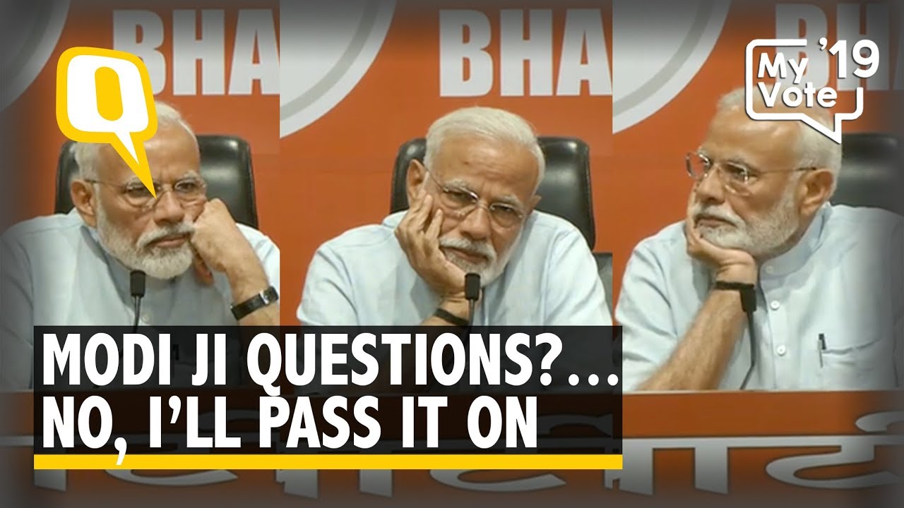 'I'll Pass It On': PM Modi Says No to Questions in First Ever Press Conference | The Quint
