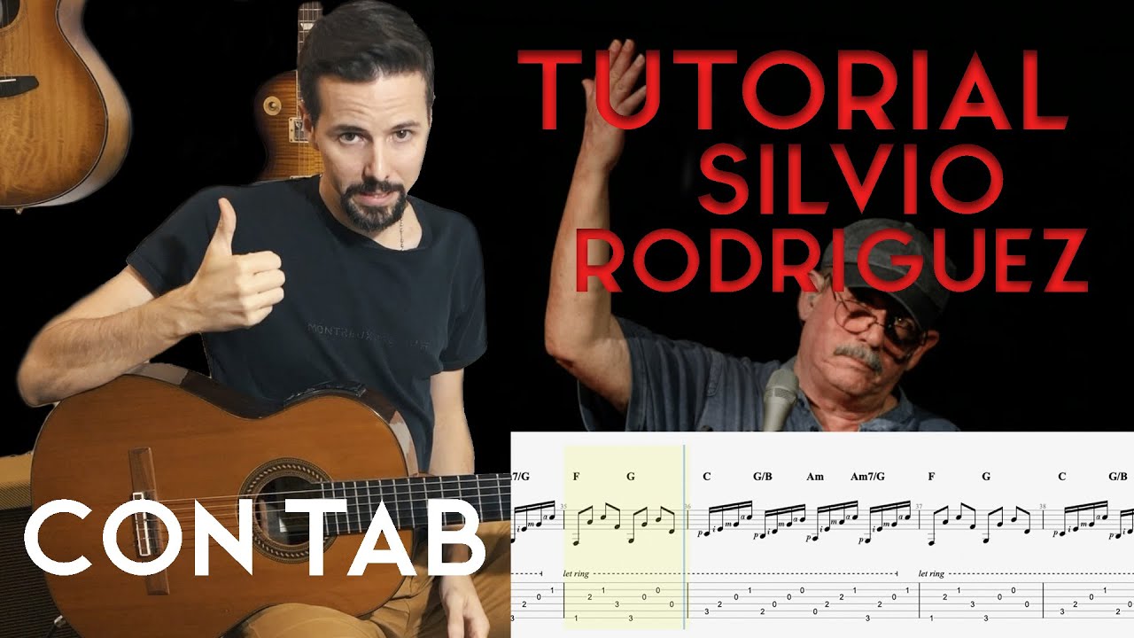 👒  Óleo de Mujer con Sombrero 👒. TUTORIAL c/TAB👌 Nota x nota en Guitarra (v/album Silvio Rodríguez )
