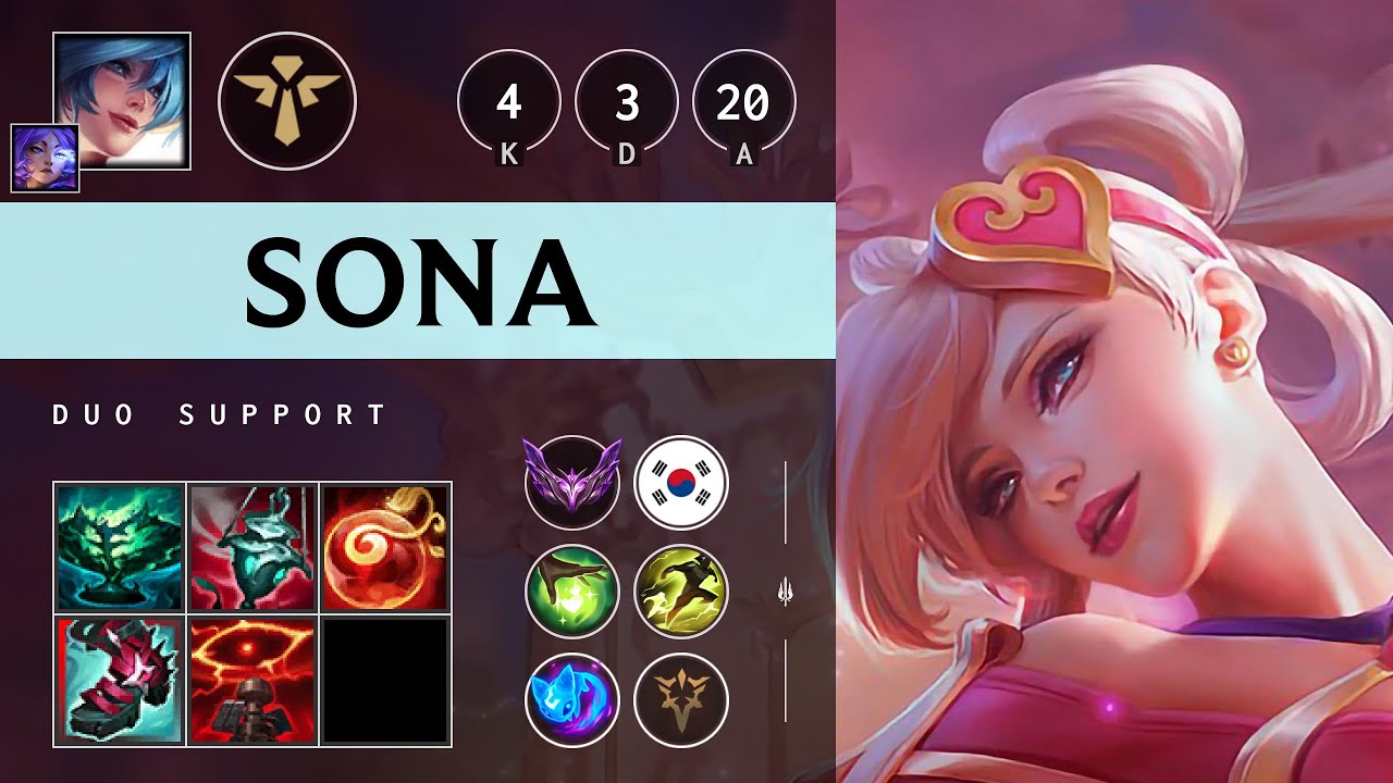 Sona Support vs Karma - KR Master Patch 25.16