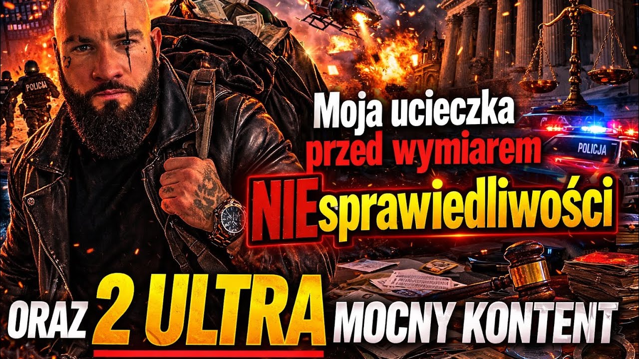 Moja ucieczka przed wymiarem NIEsprawiedliwości oraz zapowiedź drugiego ULTRA MOCNEGO KONTENTU 🔥