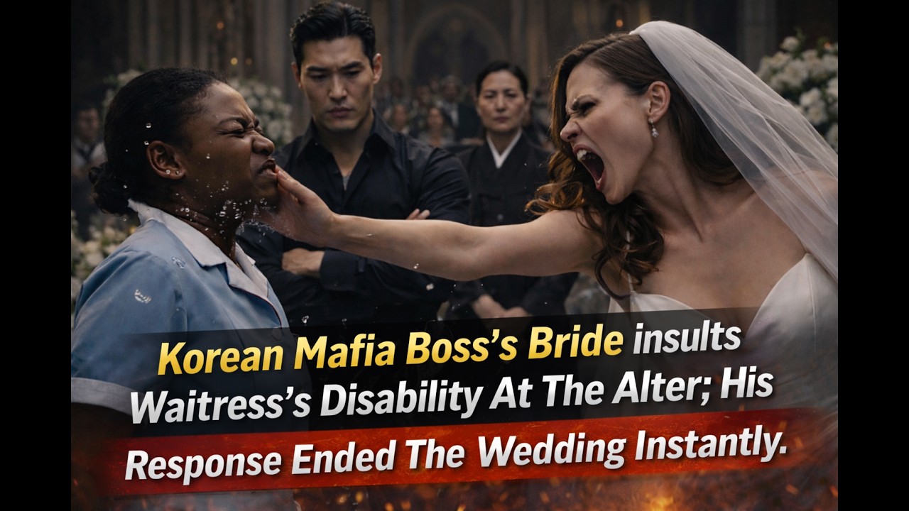 Korean Mafia Boss’s Bride insults Waiteress’s Disability At The Alter; His Response Ended The...