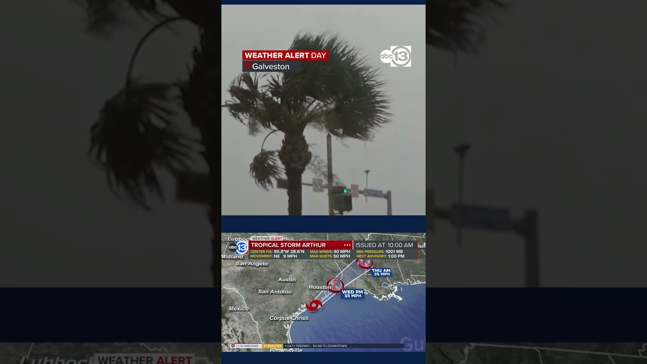 Предупреждение о погоде от ABC13 до среды включительно: проливные дожди из-за тропического шторма...