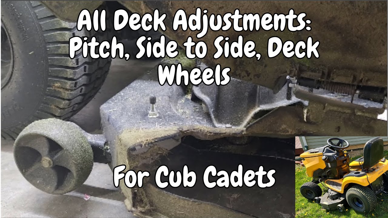 How To Level Your Cub Cadet Lawn Mower Deck XT1 Enduro Series