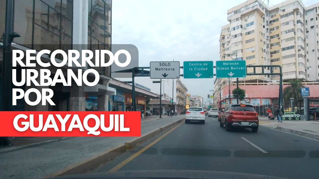 Guayaquil Ecuador in 4K – Scenic & Relaxing Drive from Los Esteros to Samborondón