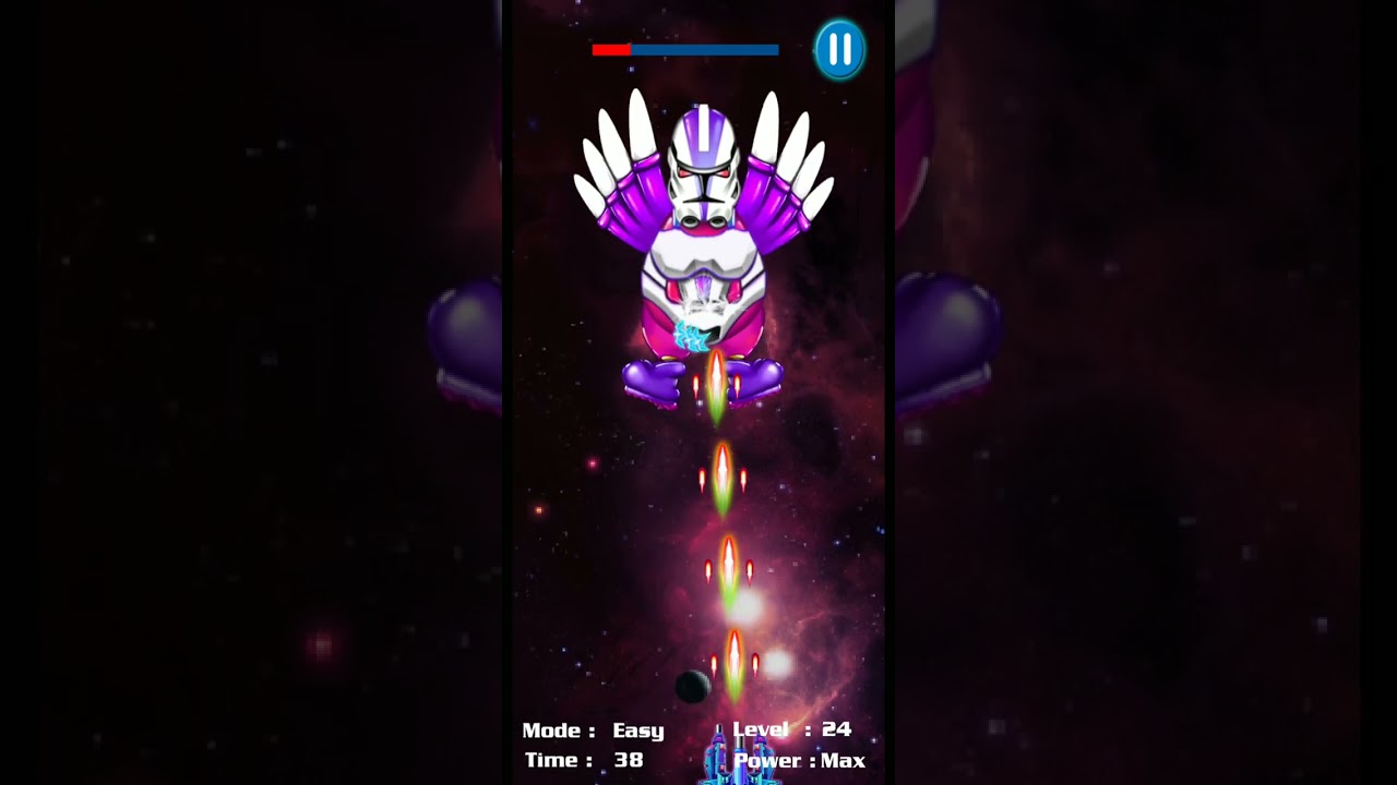 Chicken Shooter: Space Attack - All Bosses (No Death)
