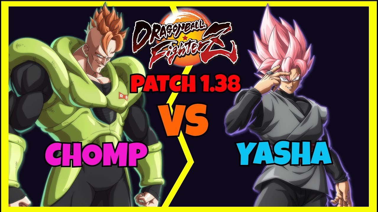 DBFZ PATCH 1.38 - CHOMP vs YASHA (Blue Vegeta, Android 17, A. 16 vs SSJ Vegeta, Goku Black, Nappa)