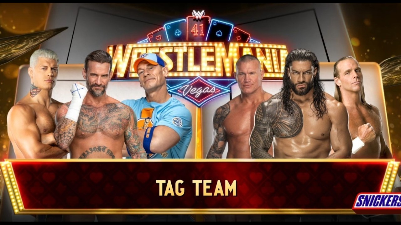 FULL MATCH - JOHN CENA & CM PUNK & CODY RHODES VS ROMAN REIGNS & RANDY ORTAN & SHAWN MICHELS #wwe