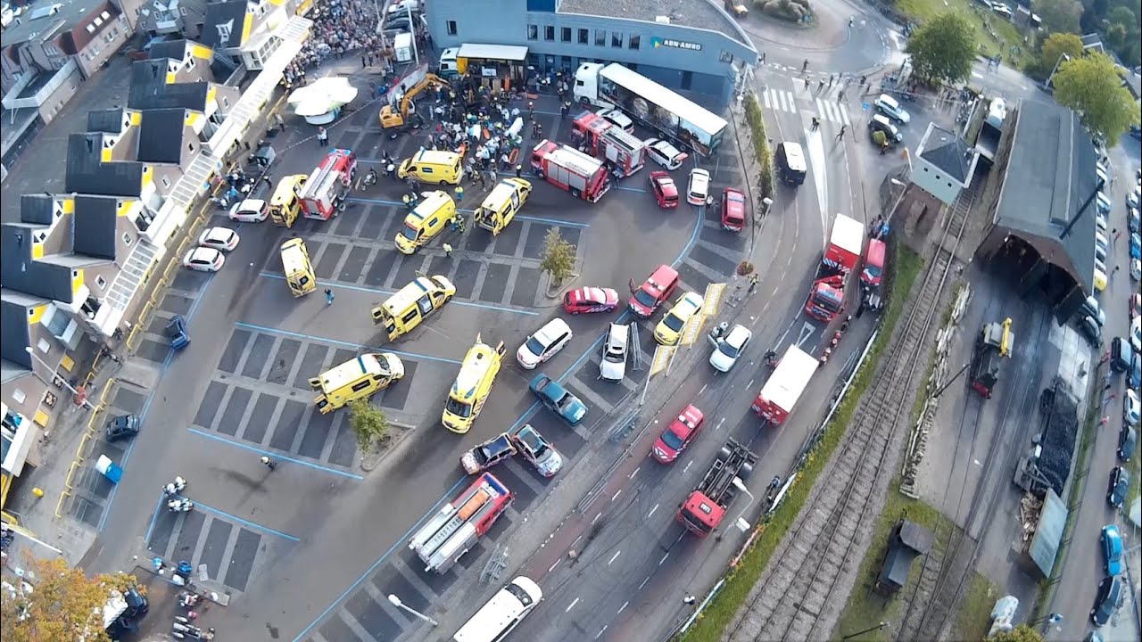 Haaksbergen monster truck hulpdiensten video drone 2014