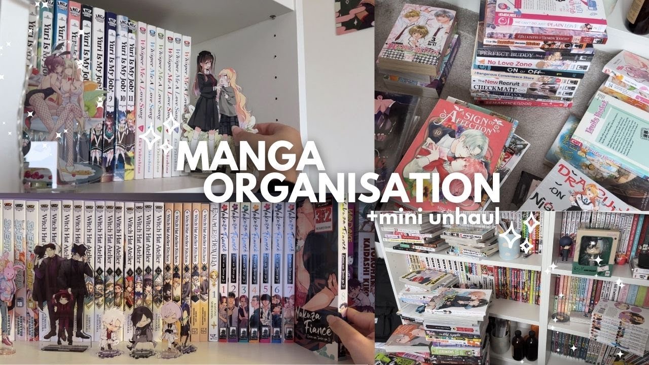 cozy manga organisation & mini unhaul 🎀