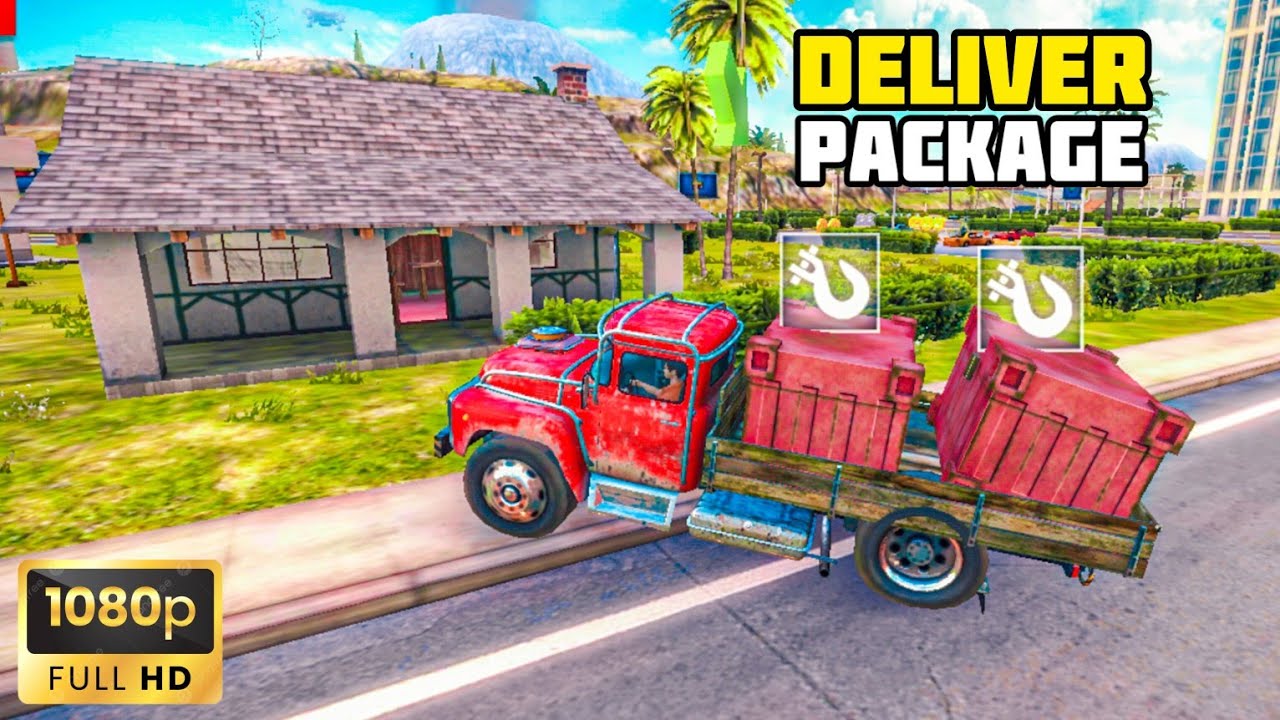 DELIVER PACKAGE TO THE HOUSE WITH ZED TRUCK | OFF THE ROAD HD OPEN WORLD DRIVING GAME