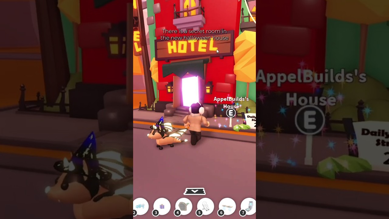 Secret Room In The New Halloween Hotel #adoptme