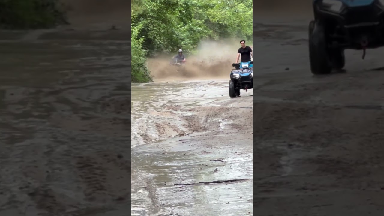 He flipped it on the first hole!! #canam #mud #offroad #mudding #sendit