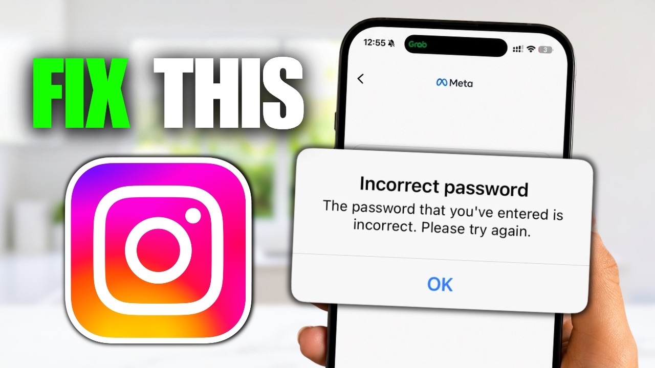 How To Fix Incorrect Password Problem On Instagram