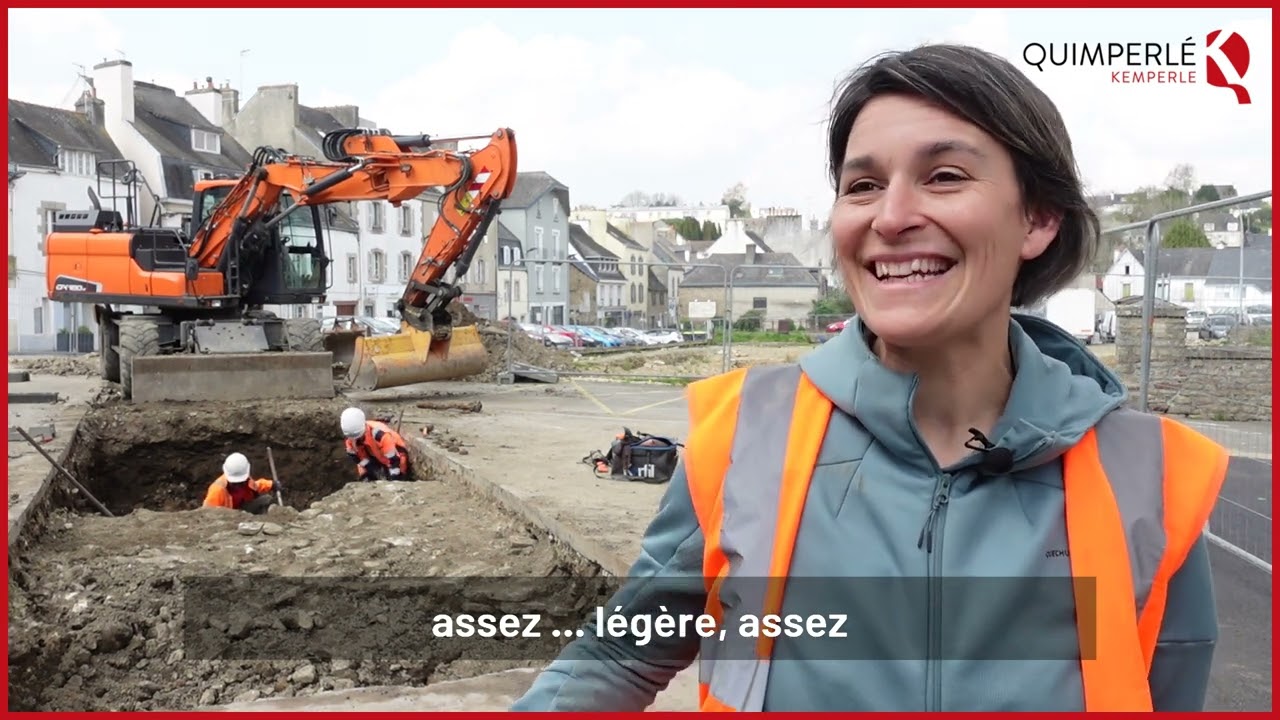 L'Inrap dévoile des secrets de la place des Écoles et de la haute-ville de Quimperlé