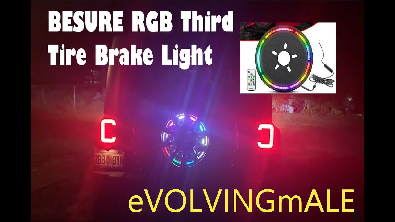 Установка и обзор третьего стоп-сигнала на запасное колесо BESURE RGB