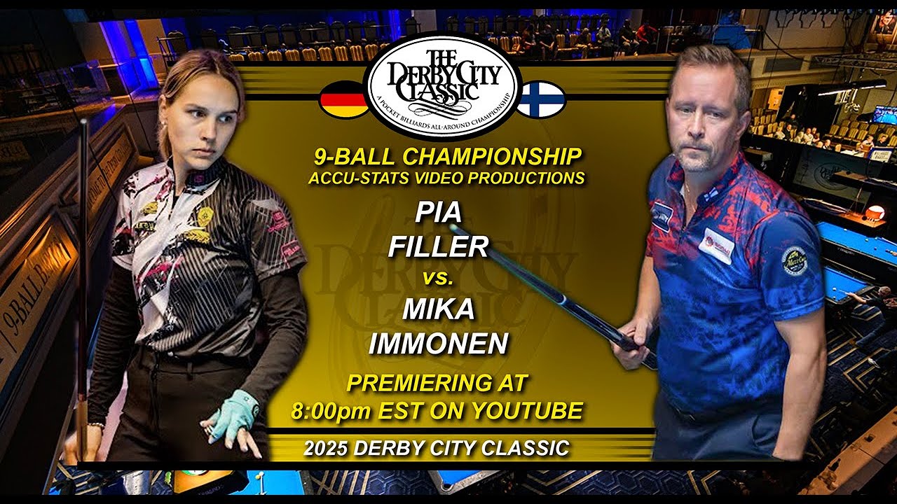 9-Ball - MIKA IMMONEN vs PIA FILLER - 2025 Derby City Classic 9-Ball