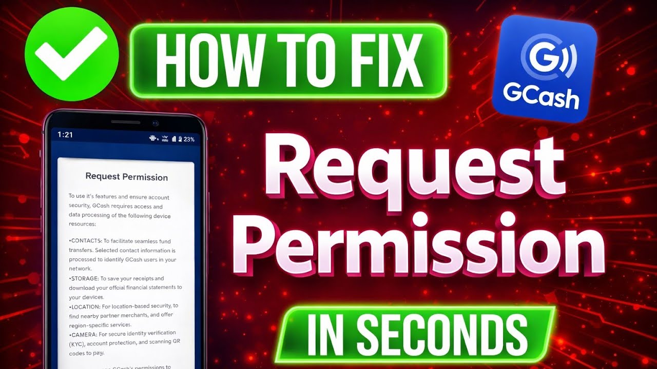 How to fix gcash request permission 2026 | Gcash request permission problem solved 