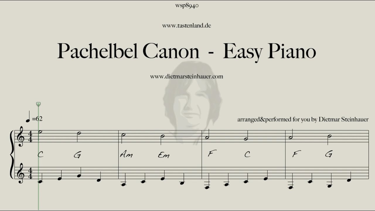 Pachelbel's Canon  -  Easy Piano