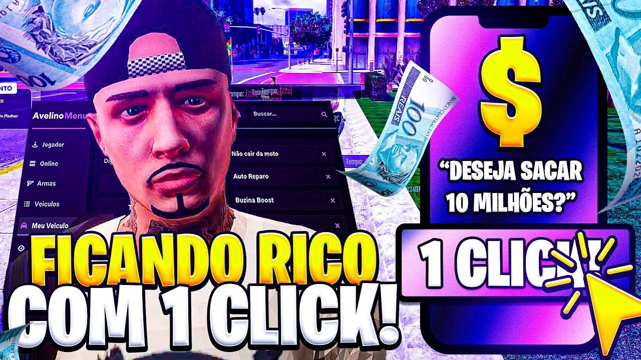 PASSO A PASSO DE COMO FICAR RICO COM MOD MENU SEM BANIMENTO GTA RP EP-6