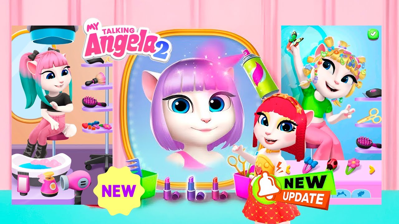 My talking angela 2 | Hair Salon & Fashion Editor Studio | New Update | cosplay