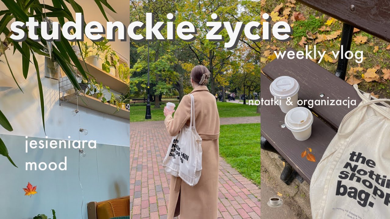 PIERWSZY TYDZIEŃ NA STUDIACH | romantyzuję jesień, dużo kawy, moje notatki