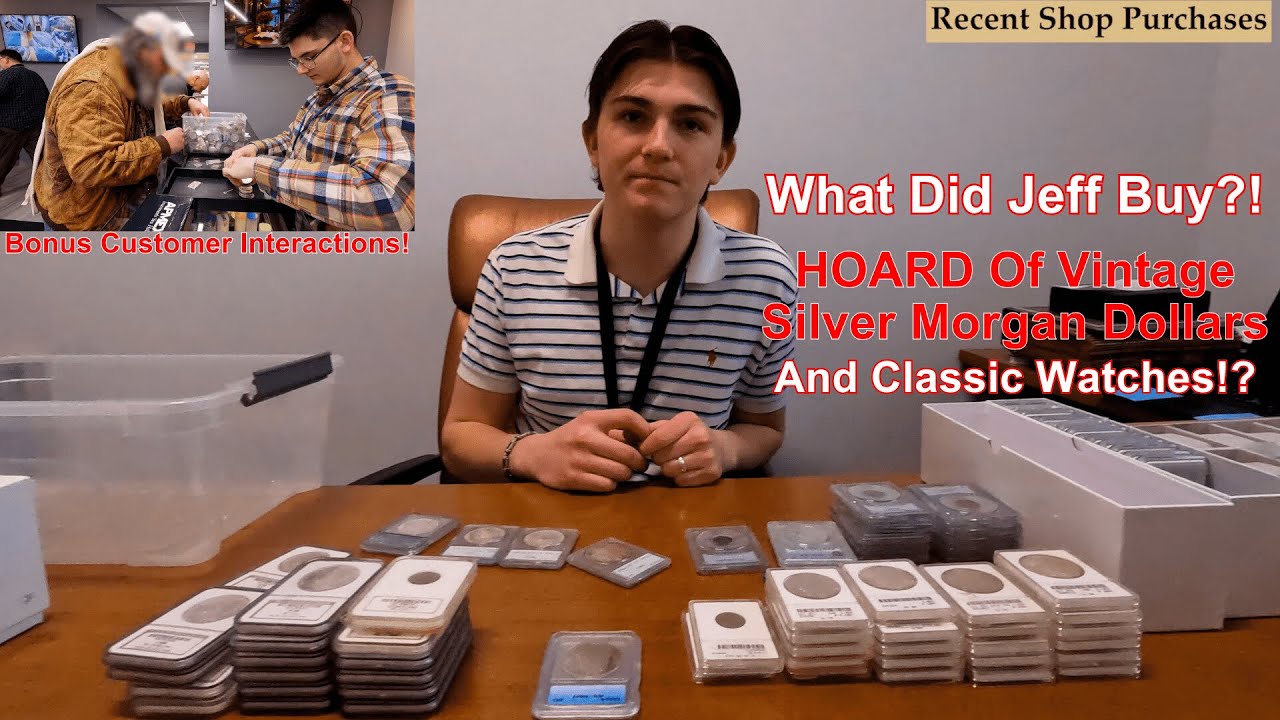 Jeff Scores A HOARD Of Vintage Morgan Dollars & Classic Watches From A Collector! What Did He Buy?!?