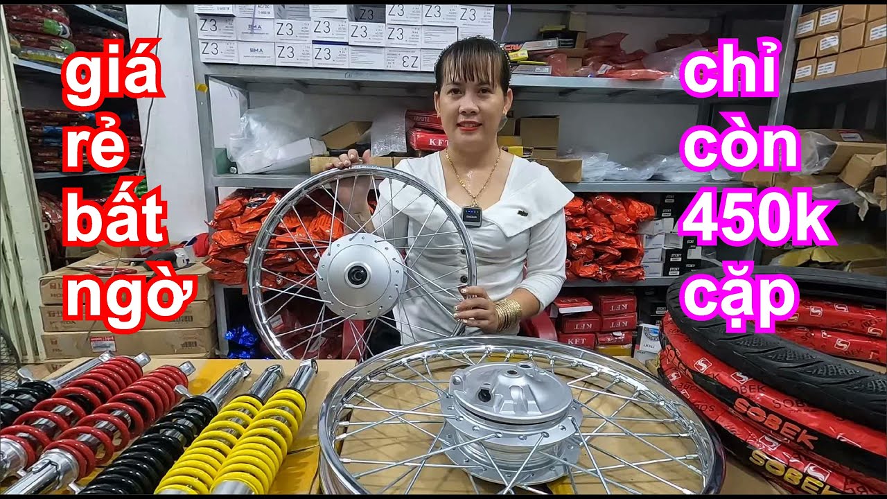 chỉ còn 450 k cặp quá rẻ cả nhà ơi căm đùm niềng đang super dream wave nhỏ,phuộc nice thái lan xịn