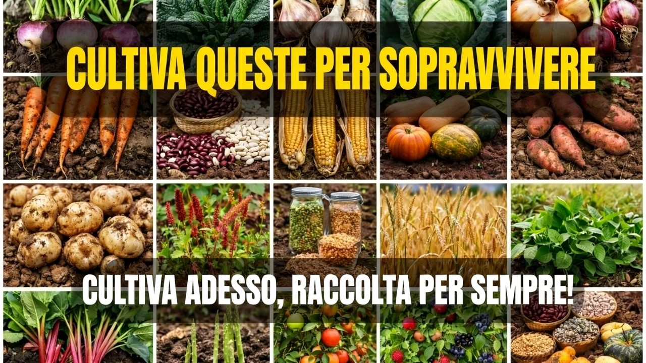 7 Colture da Coltivare per Sopravvivere in Tempi Difficili!