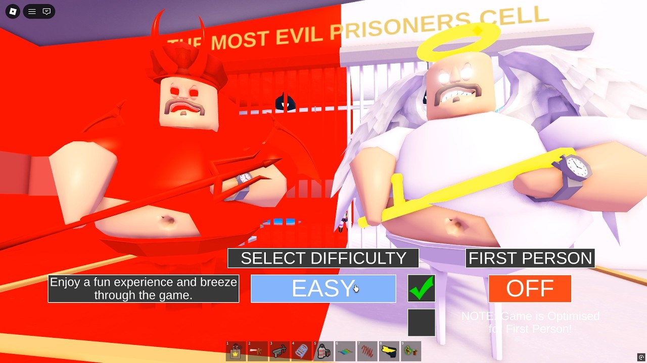 DEMON VS ANGEL BARRY'S PRISON RUN! (OBBY)_Roblox-Gameplay-Walkthrough