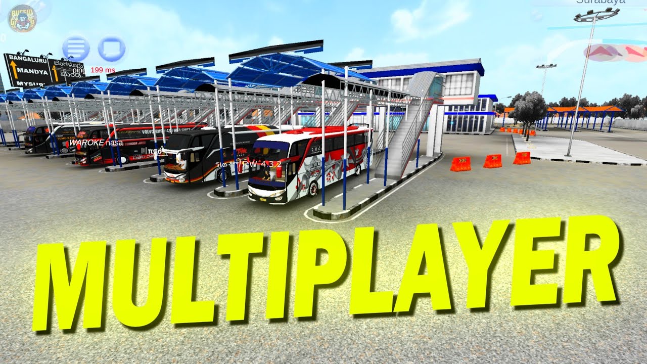 MULTIPLAYER GAMEPLAY WITH INDONESIAN PLAYERS || BUS SIMULATOR INDONESIA