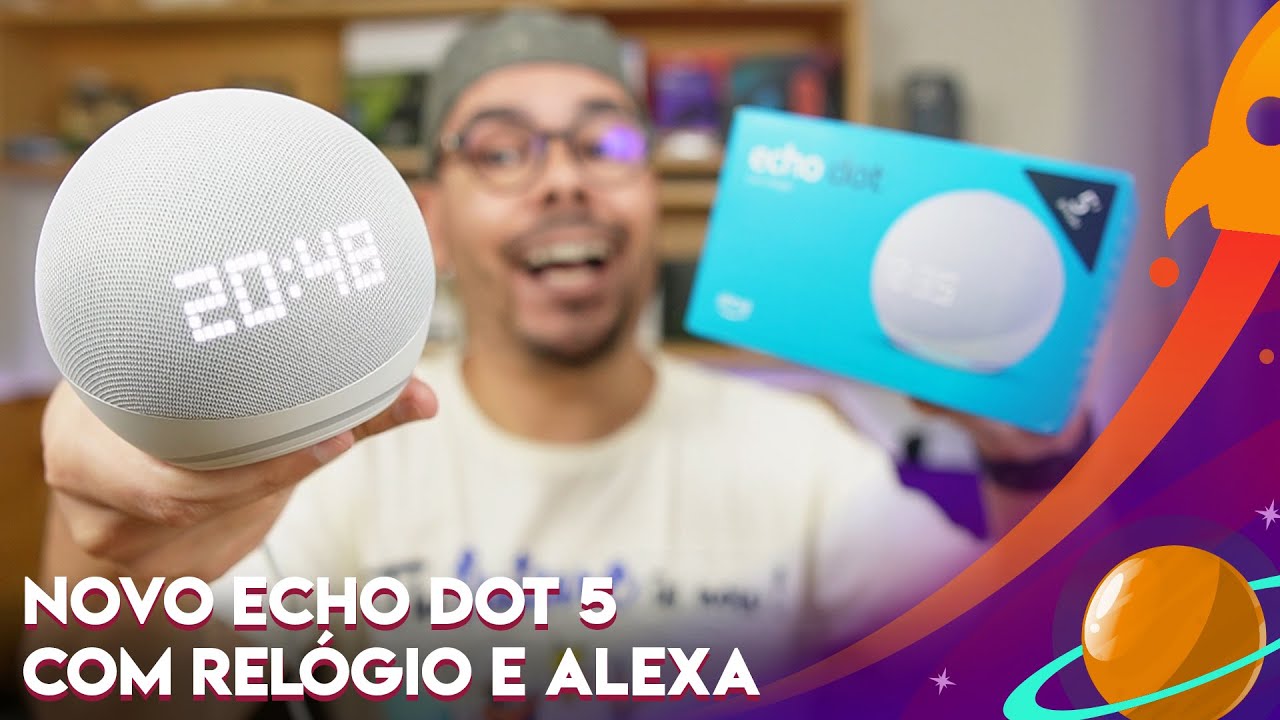 LIGANDO PELA PRIMEIRA VEZ AMAZON ECHO DOT 5ª GERAÇÃO COM RELÓGIO: A MELHOR CAIXA DE SOM COM ALEXA?