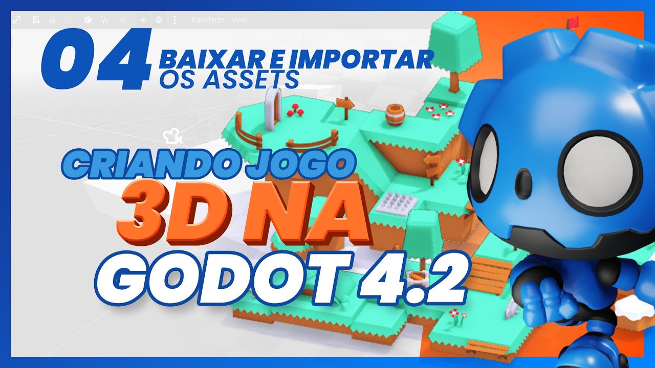 EP.04 - CRIE SEU JOGO 3D na Godot 4.2 | Como BAIXAR e IMPORTAR os assets