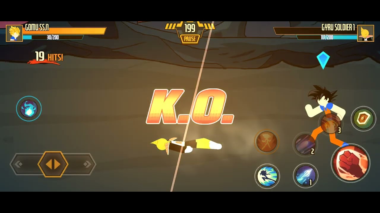 Playing stickman game but as goku 😂💀| #GAMING
