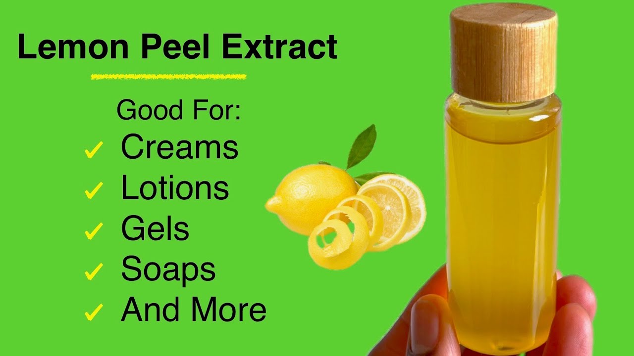 How To Make Lemon Peel Extract At Home With 2 Ingredients And Store For Over A Year