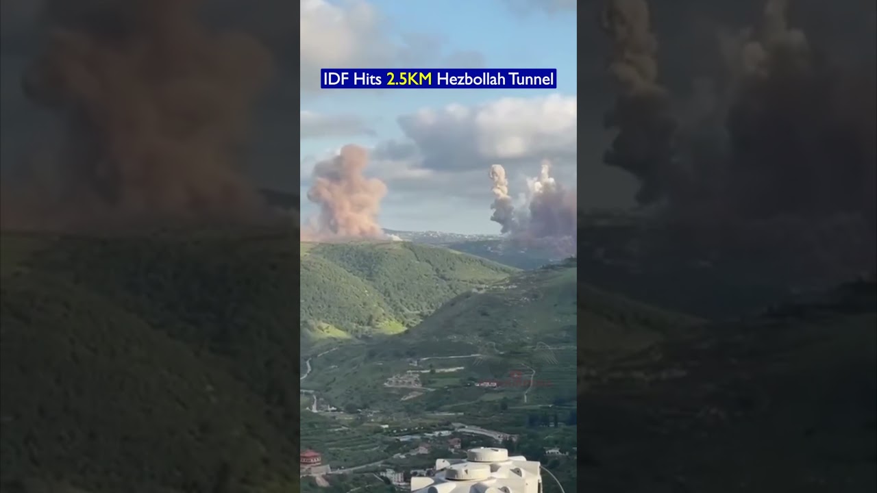 Massive Bunker Buster Strike on Hezbollah Tunnel Network in Southern Lebanon!