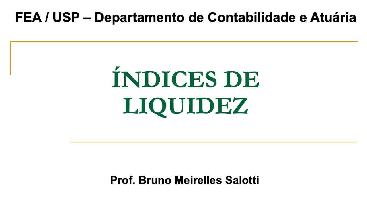 Índices de Liquidez