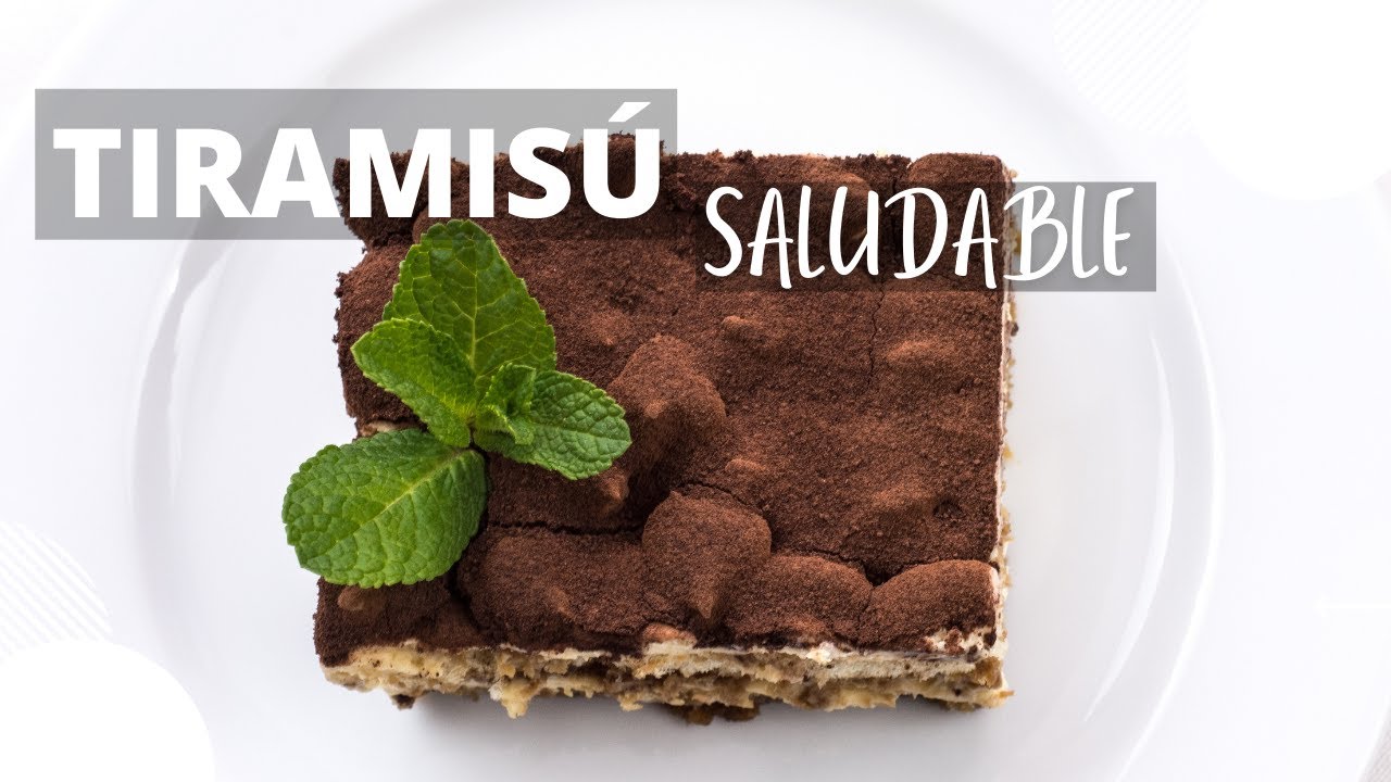 TIRAMISU SALUDABLE | RECETA SIN HORNO | Michela Perleche